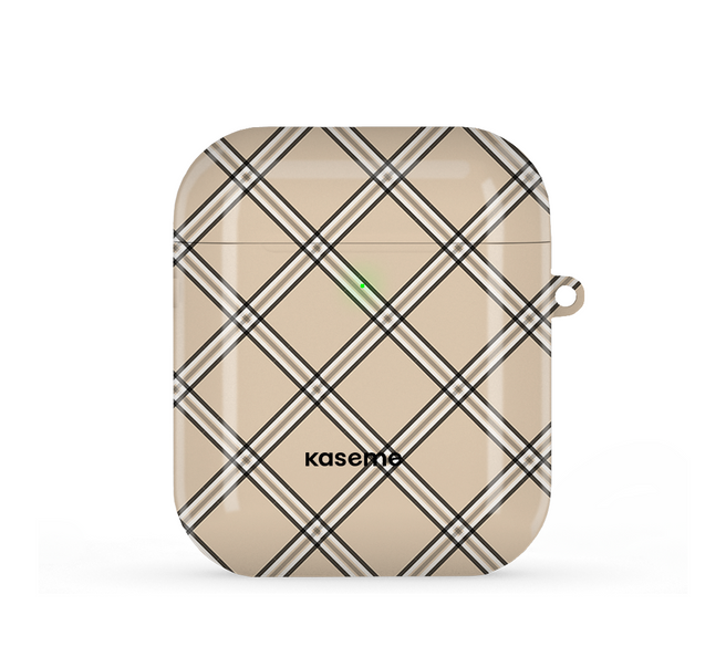 Flannel Beige AirPods Case