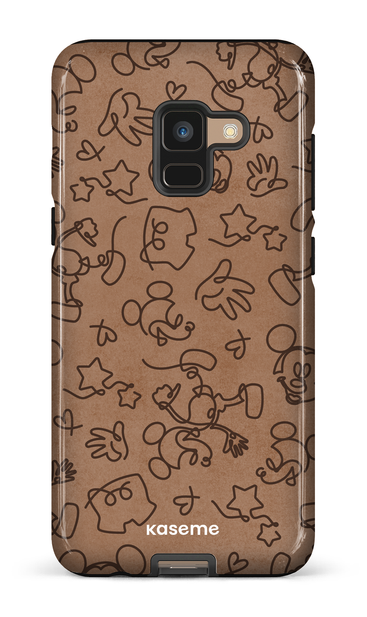 Galaxy A8 Tough Doodle Mocha -