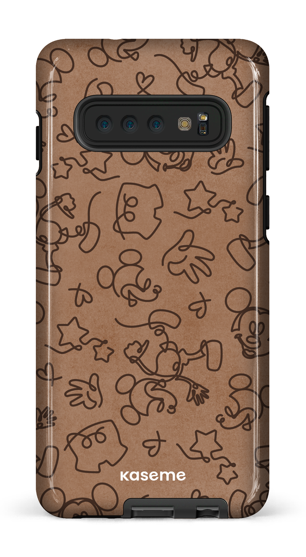 Galaxy S10 Tough Doodle Mocha -