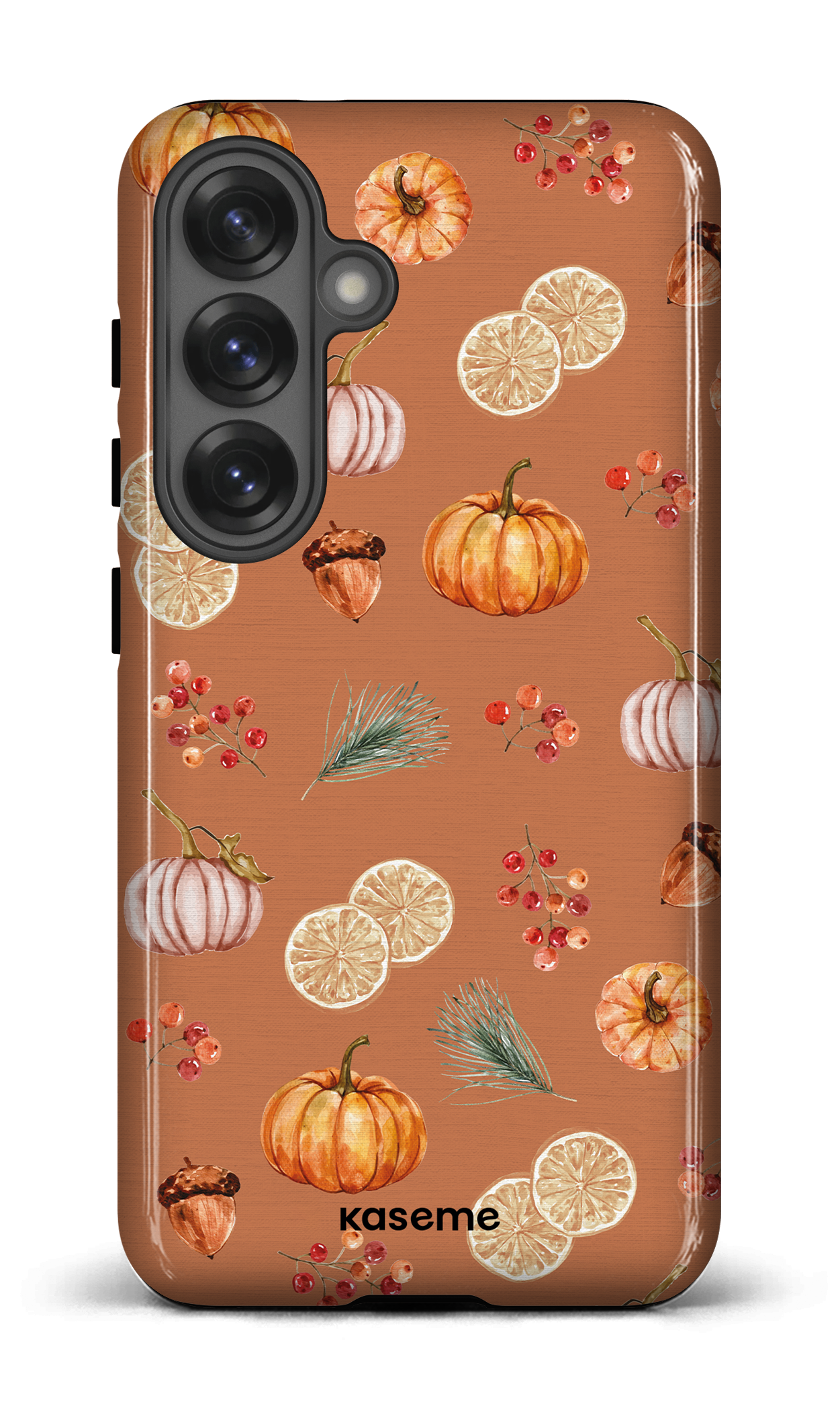 Galaxy S25 Tough (Gloss) Pumpkin Garden Orange -