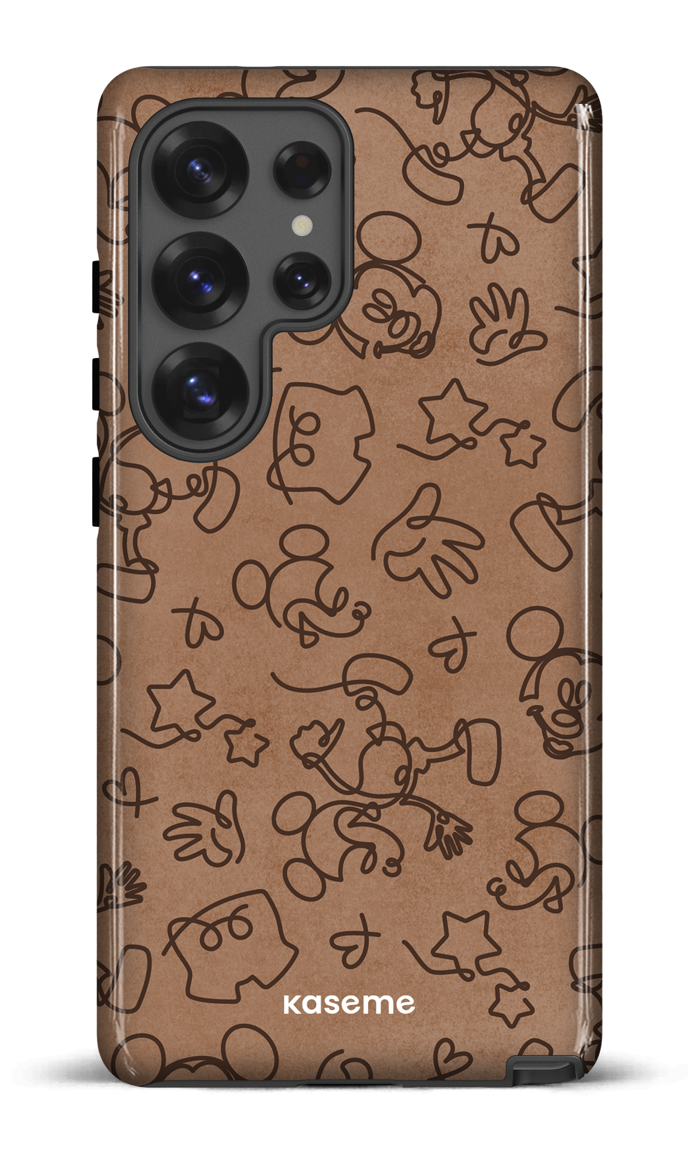 Galaxy S25 Ultra Tough (Gloss) Doodle Mocha -