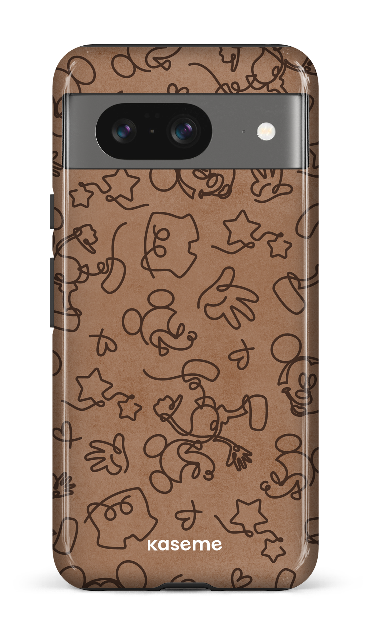 Google Pixel 8 Tough Gloss Doodle Mocha -