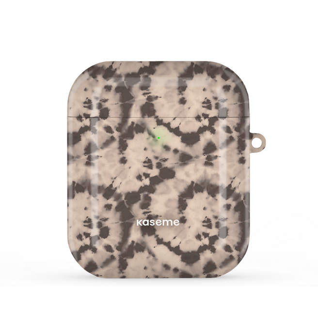 Groovy Swirls Brown AirPods Case