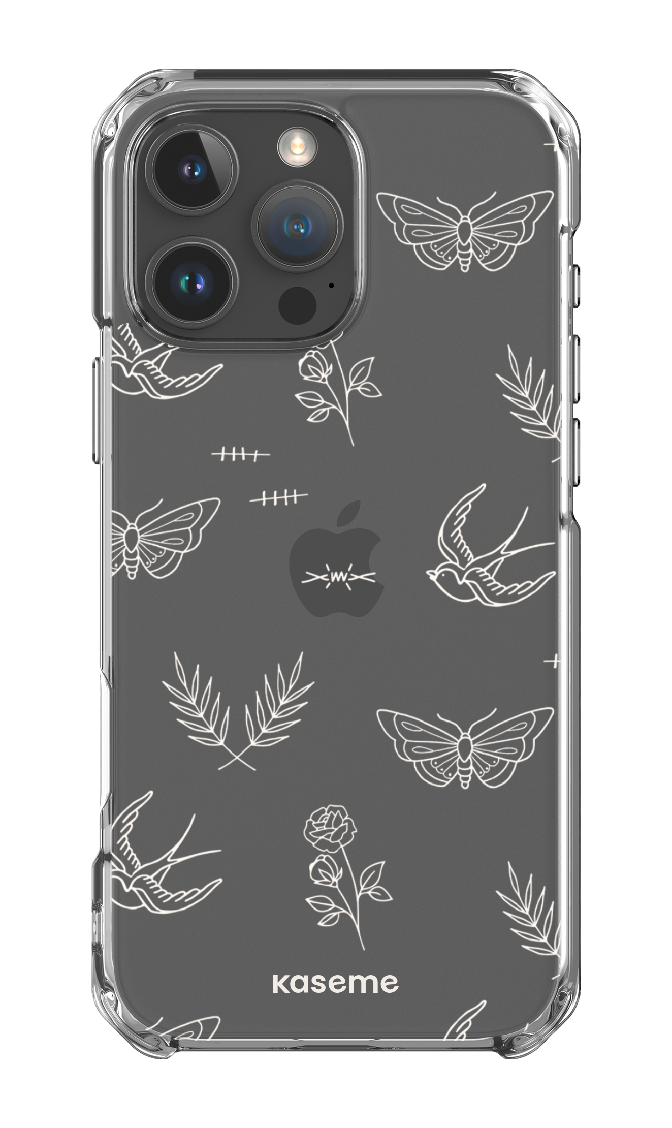  Ink white clear case -