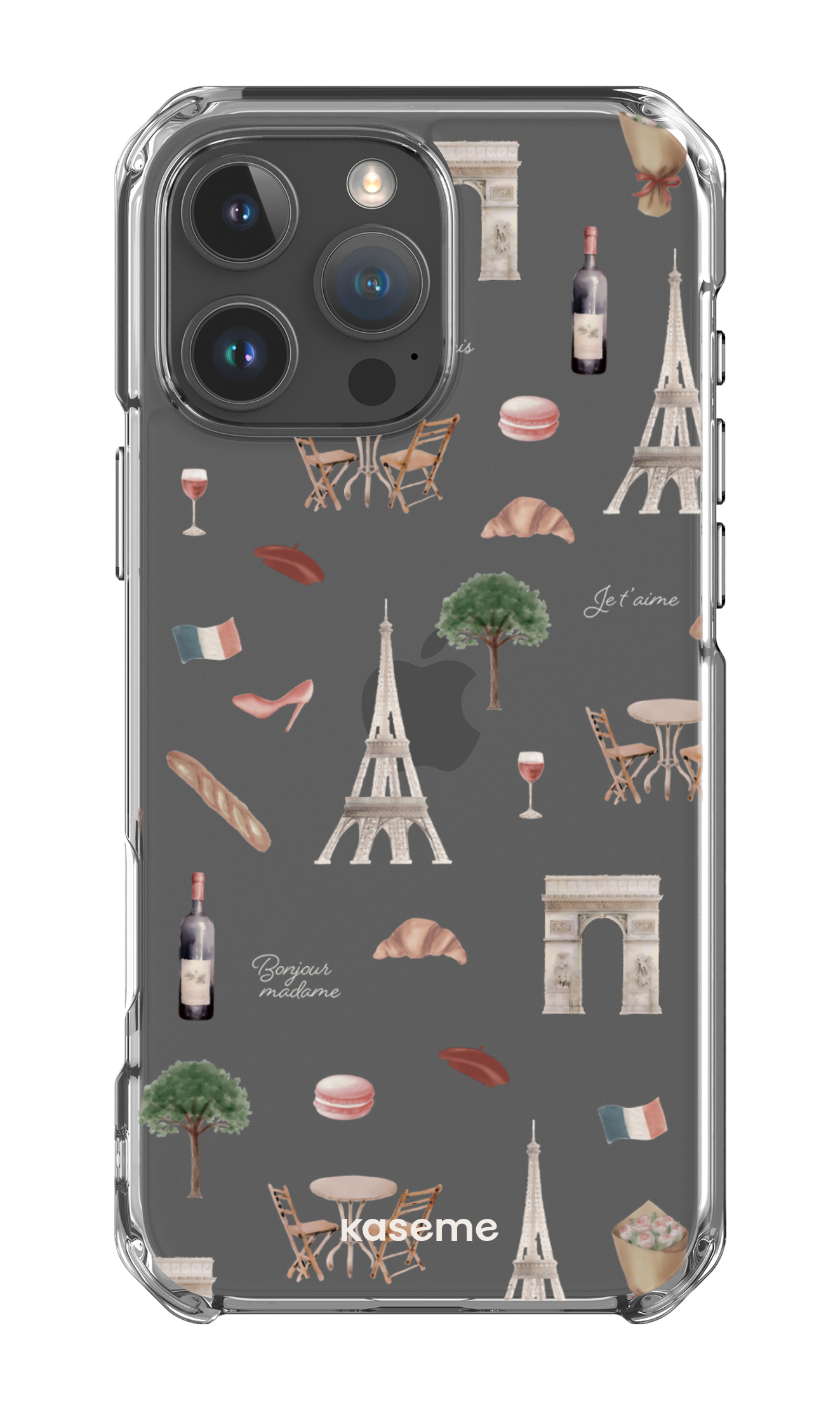  Je t'aime Paris Clear Case -