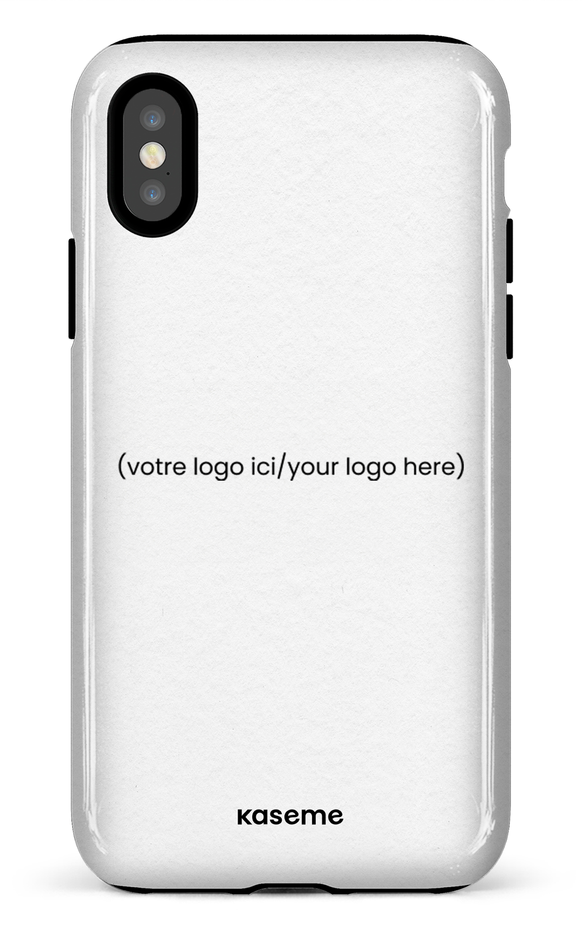 Votre logo ici / Your logo here white - iPhone X/XS Tough