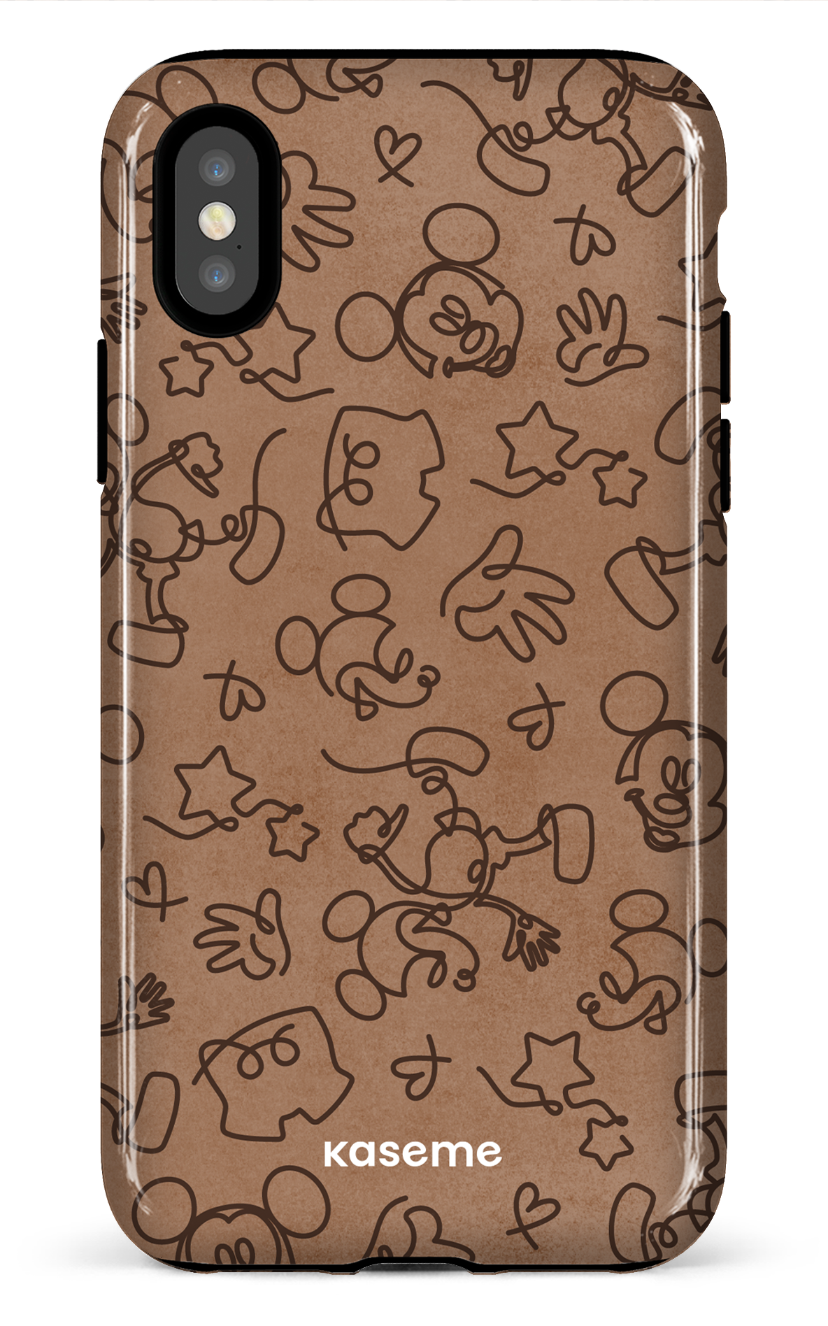 iPhone X/XS Tough Doodle Mocha -