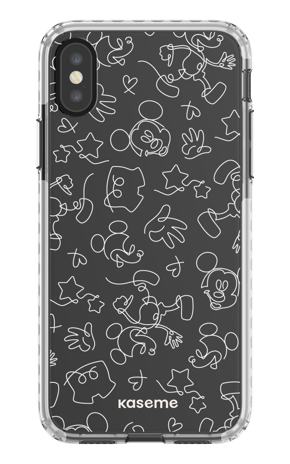 Doodle Clear Case - iPhone X/Xs Clear Case - White