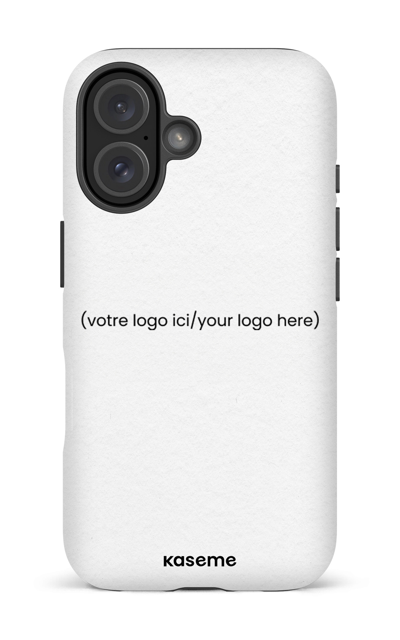 iPhone 16 Impact (Matte) Votre logo ici / Your logo here white -