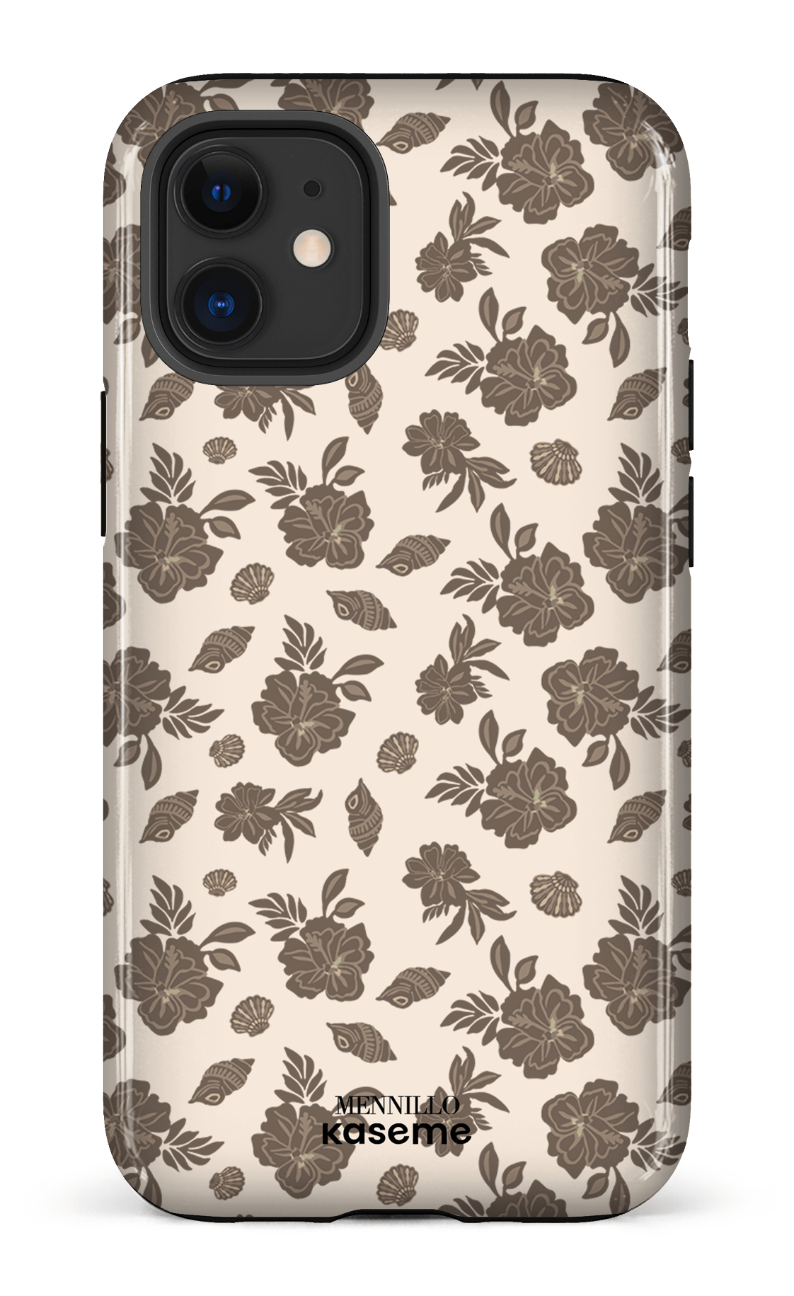 iPhone 12 Mini Tough Floral Brown -