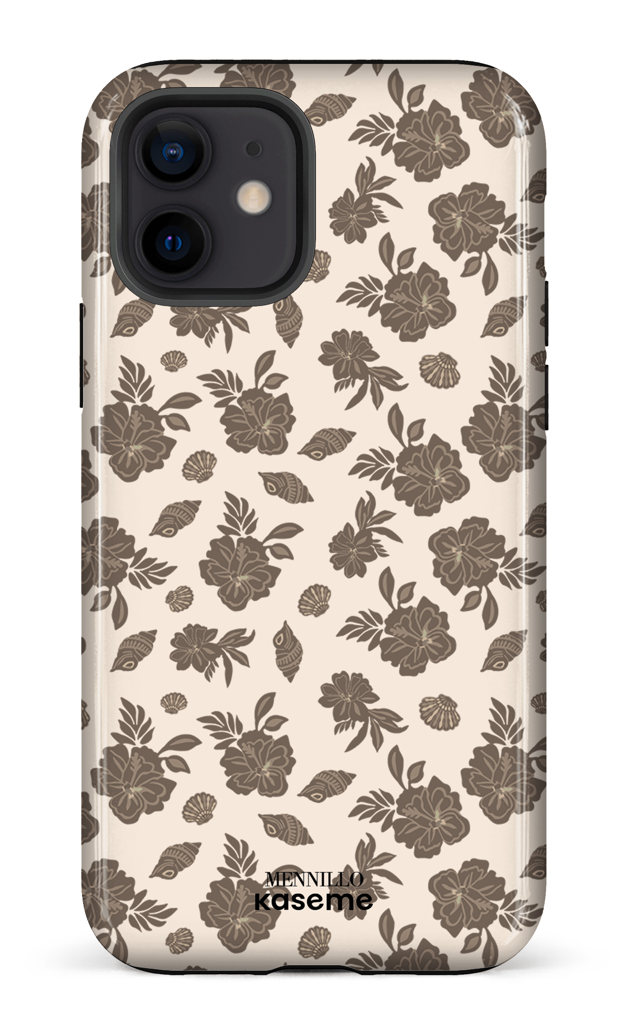 iPhone 12 Tough Floral Brown -