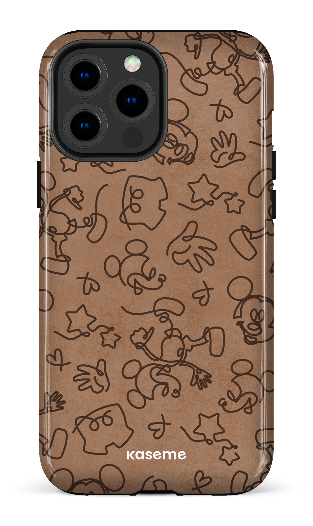 iPhone 13 Pro Max Tough Doodle Mocha -