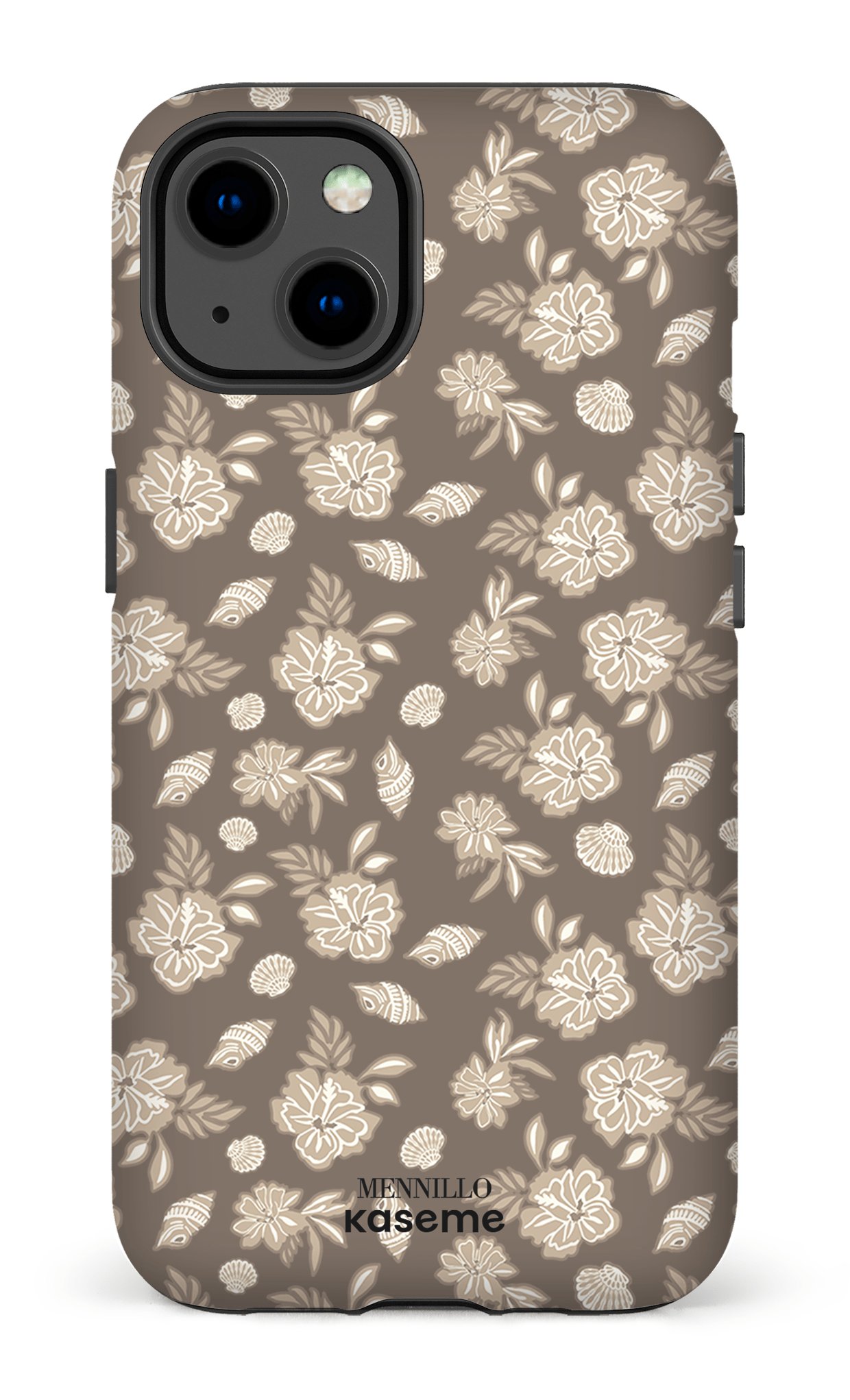 iPhone 13 Tough Matte Floral Cream -