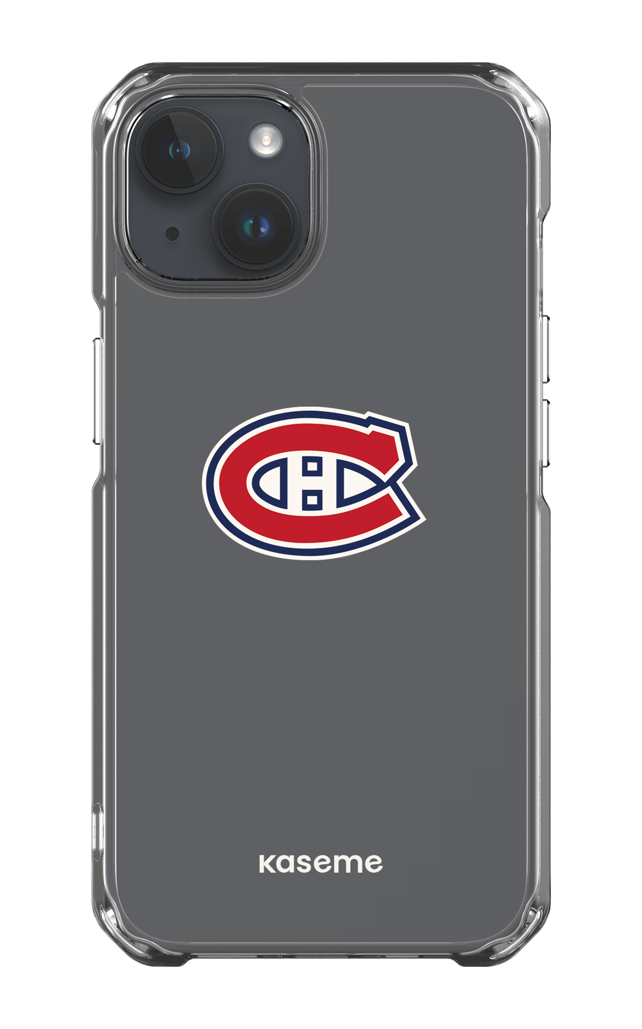 iPhone 14 Clear Case Canadiens Logo Clear -