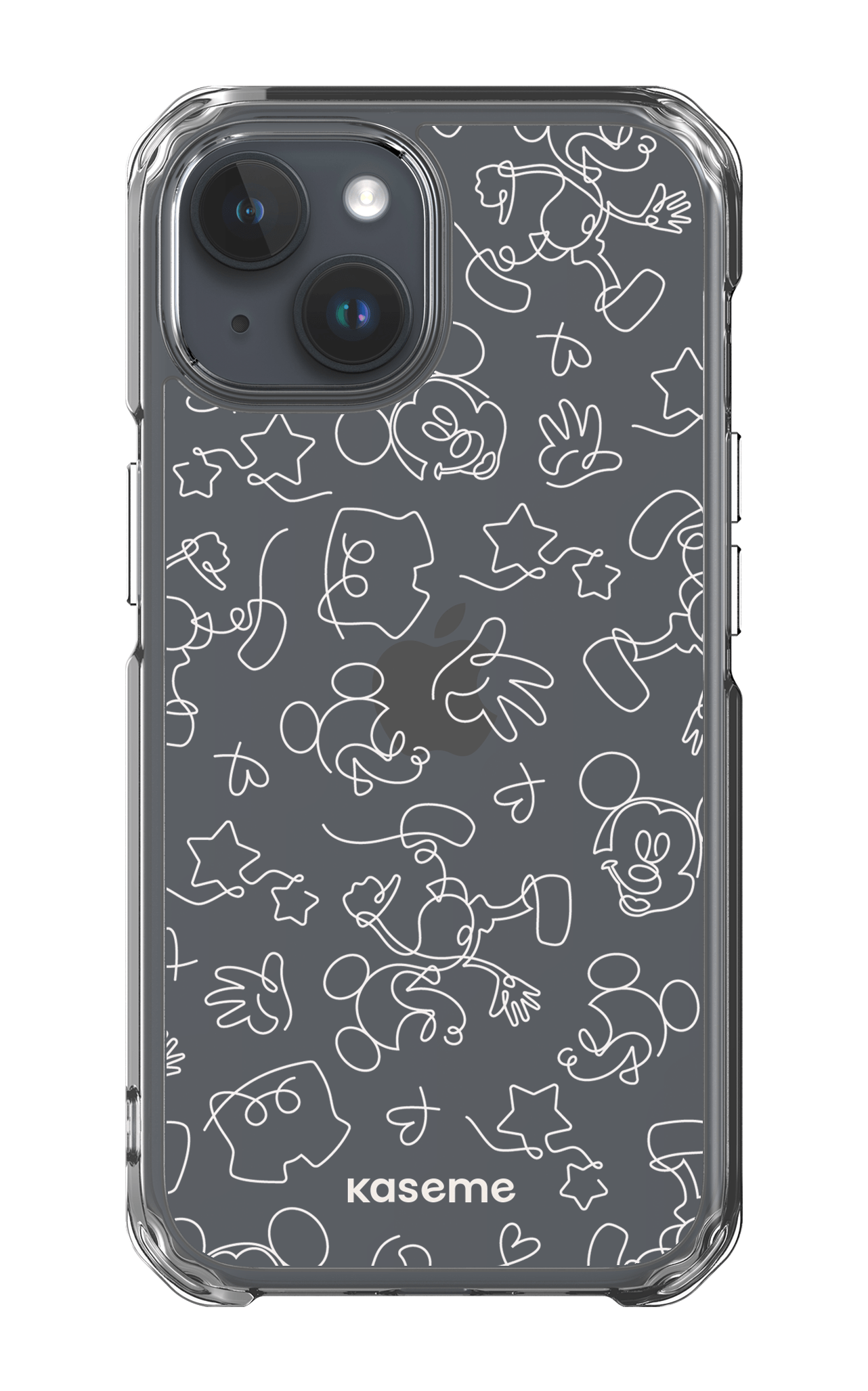 iPhone 15 Clear Case Doodle Clear Case -