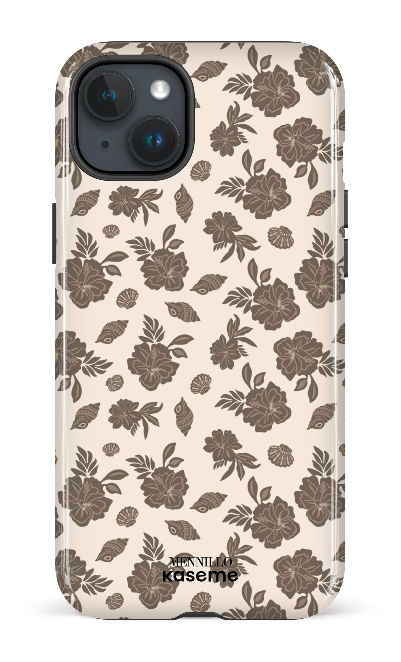 iPhone 15 Plus Tough Floral Brown -