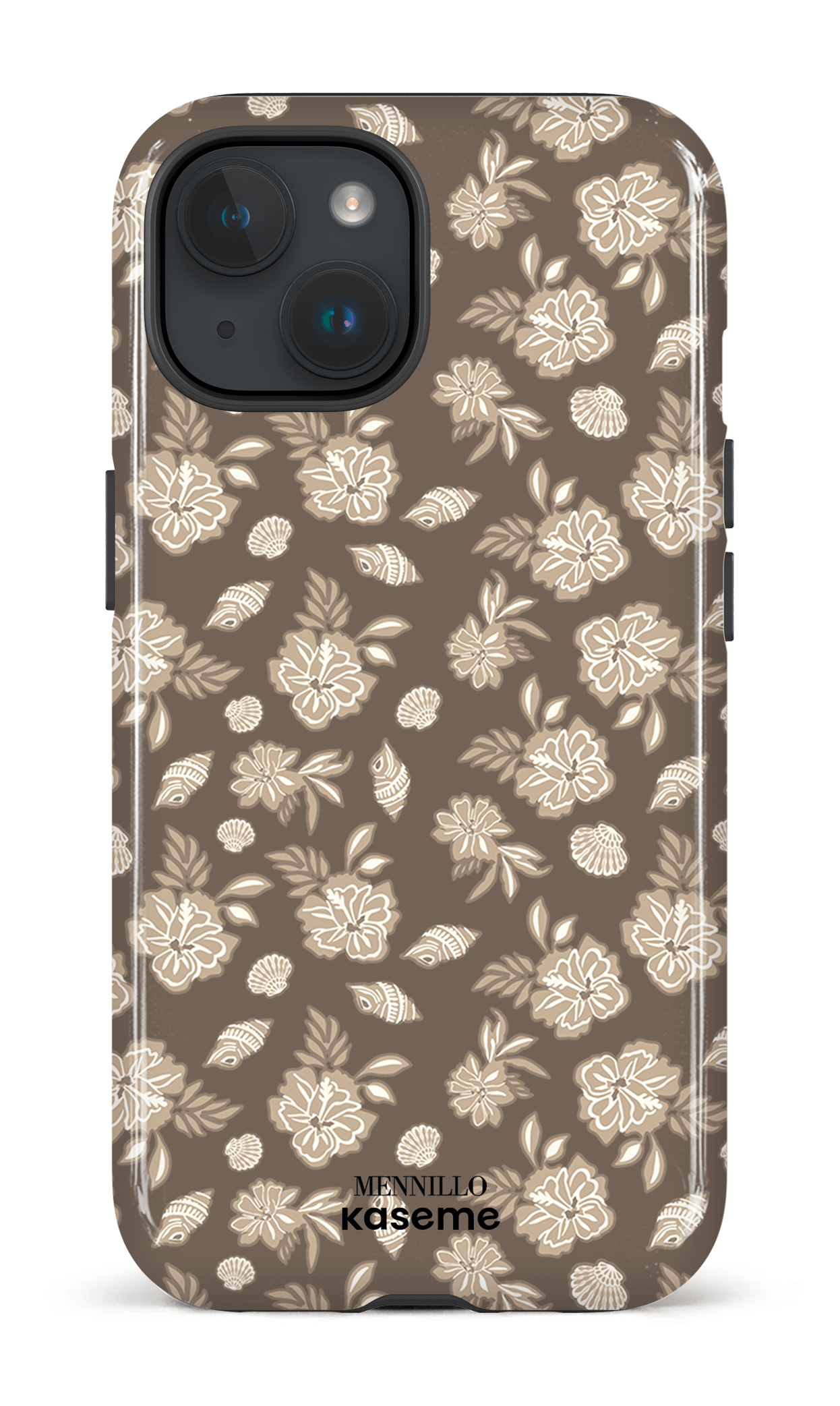 iPhone 15 Tough (Gloss) Floral Cream -