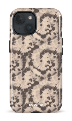 iPhone 15 Tough (Gloss) Groovy Swirls Brown -