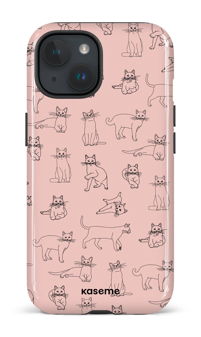 iPhone 15 Tough (Gloss) Kitty pink -