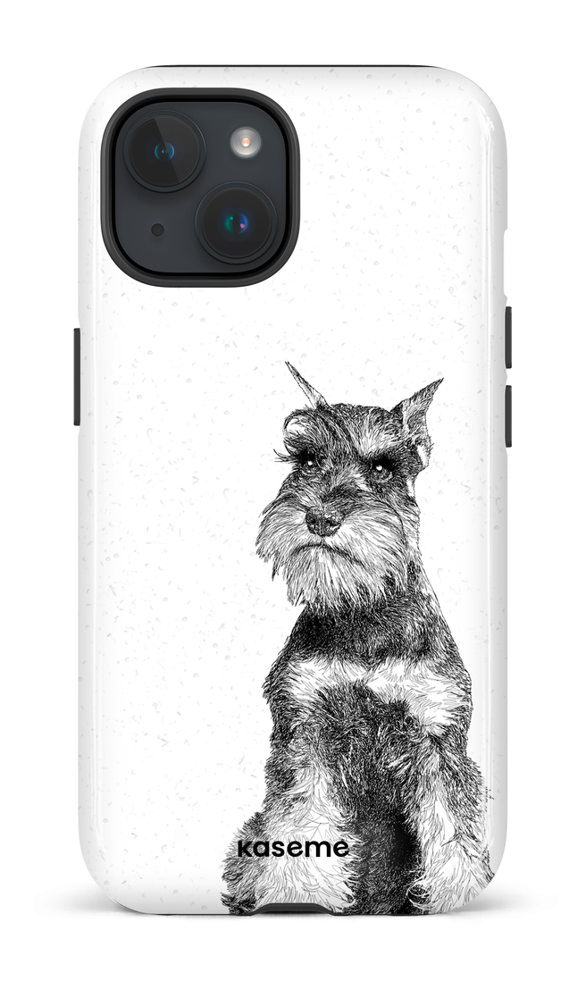 iPhone 15 Tough (Gloss) Miniature Schnauzer -