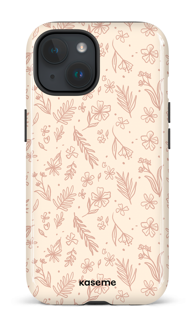 iPhone 15 Tough (Gloss) Olive Branch Pink -