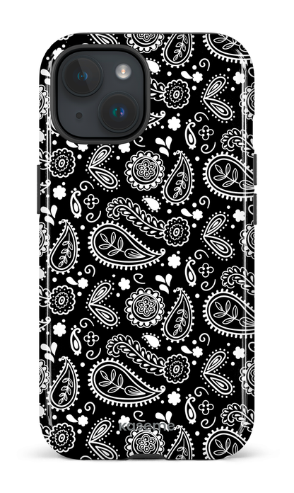 iPhone 15 Tough (Gloss) Paisley black -