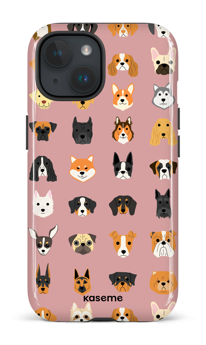 iPhone 15 Tough (Gloss) Pup pink -