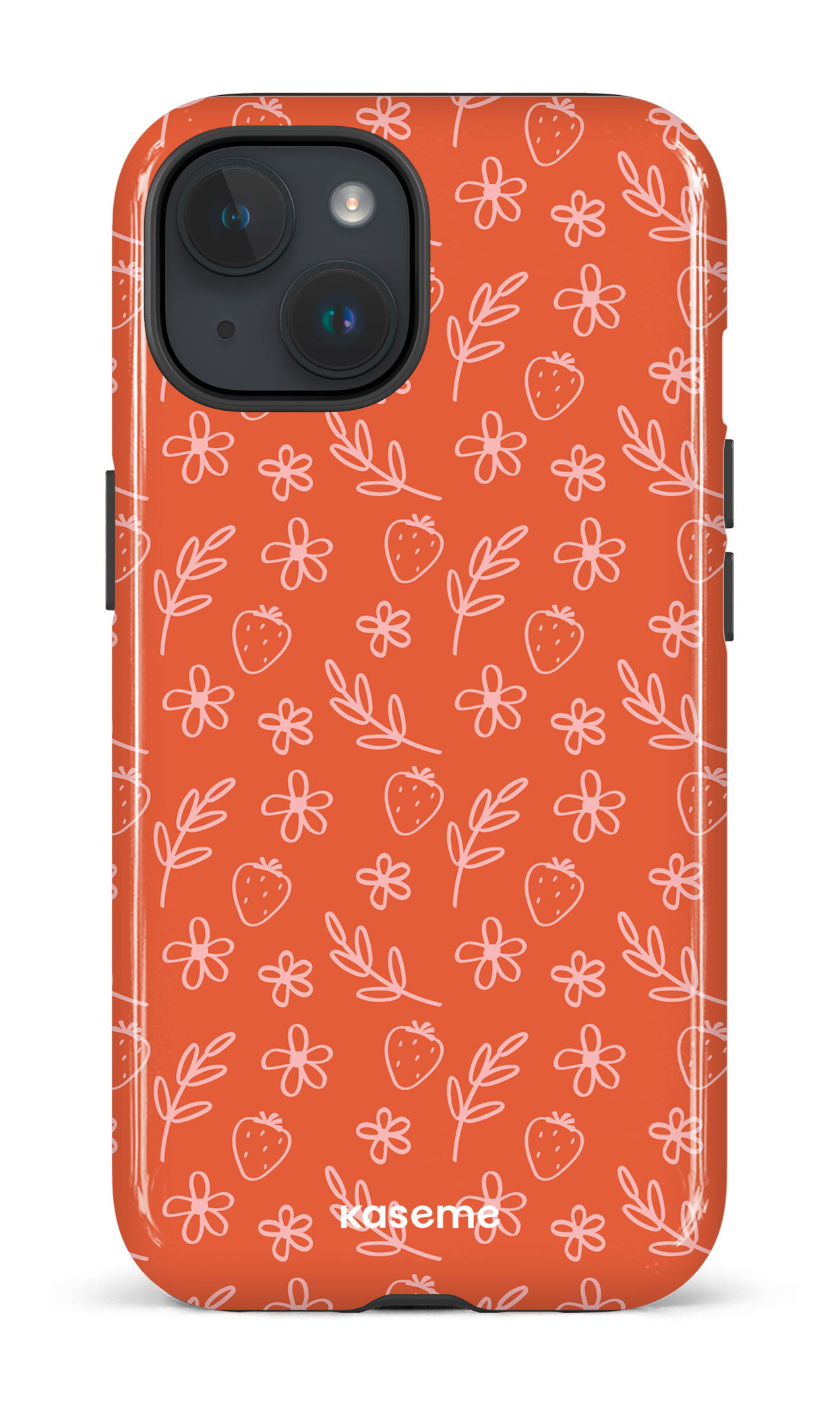 iPhone 15 Tough (Gloss) Strawberry Summer -