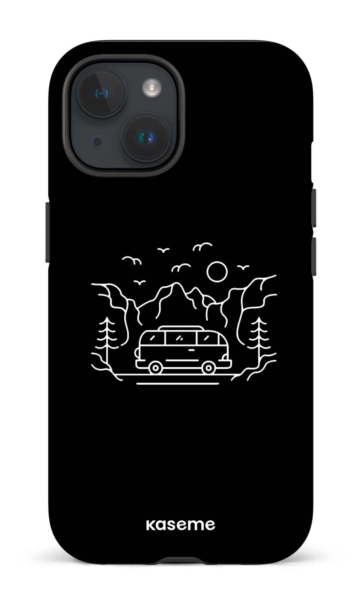 iPhone 15 Tough (Matte) Camp life black -