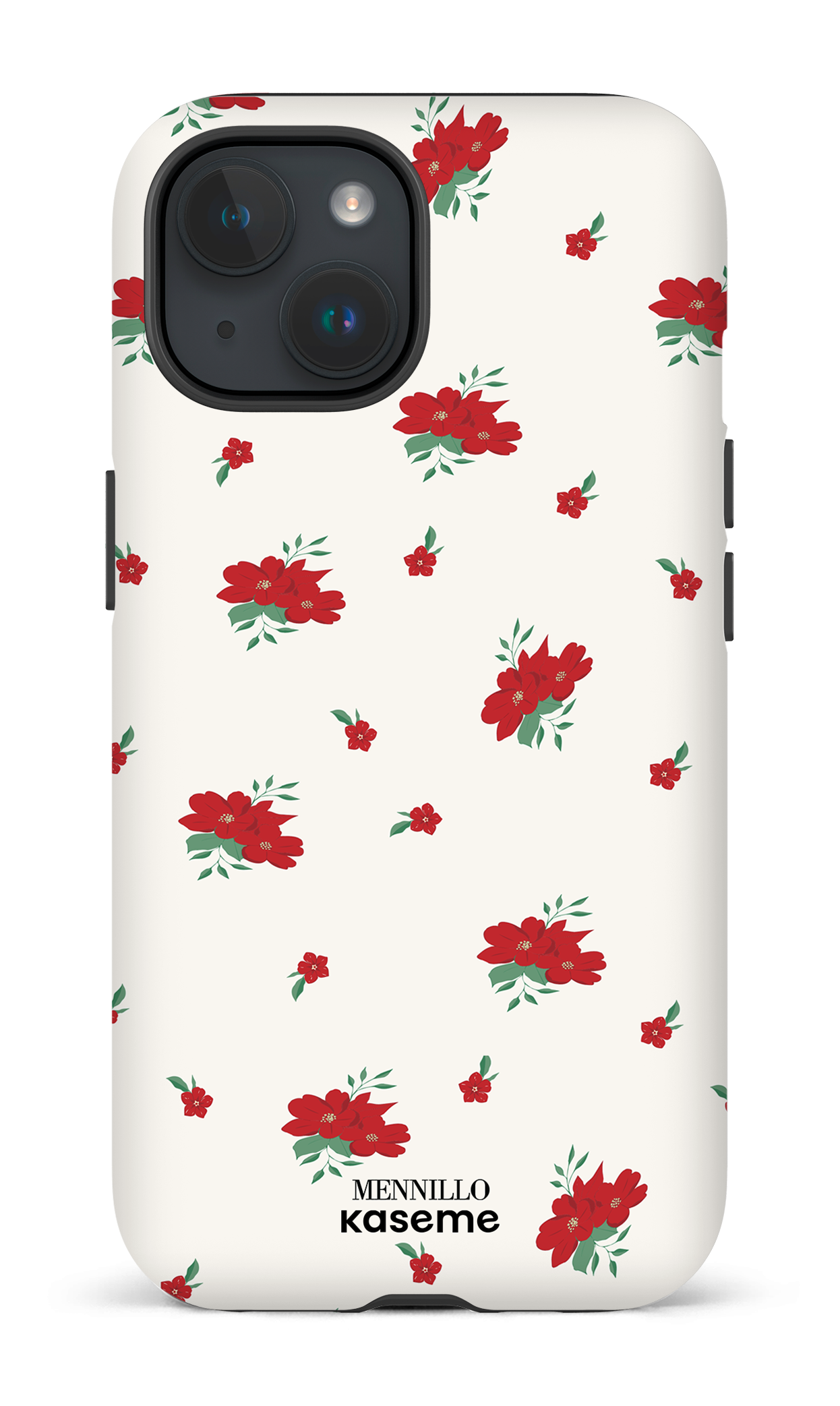 iPhone 15 Tough (Matte) Floral White -