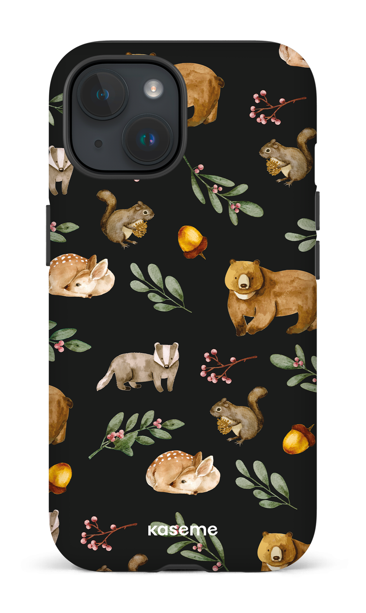 iPhone 15 Tough (Matte) Furry Forest -