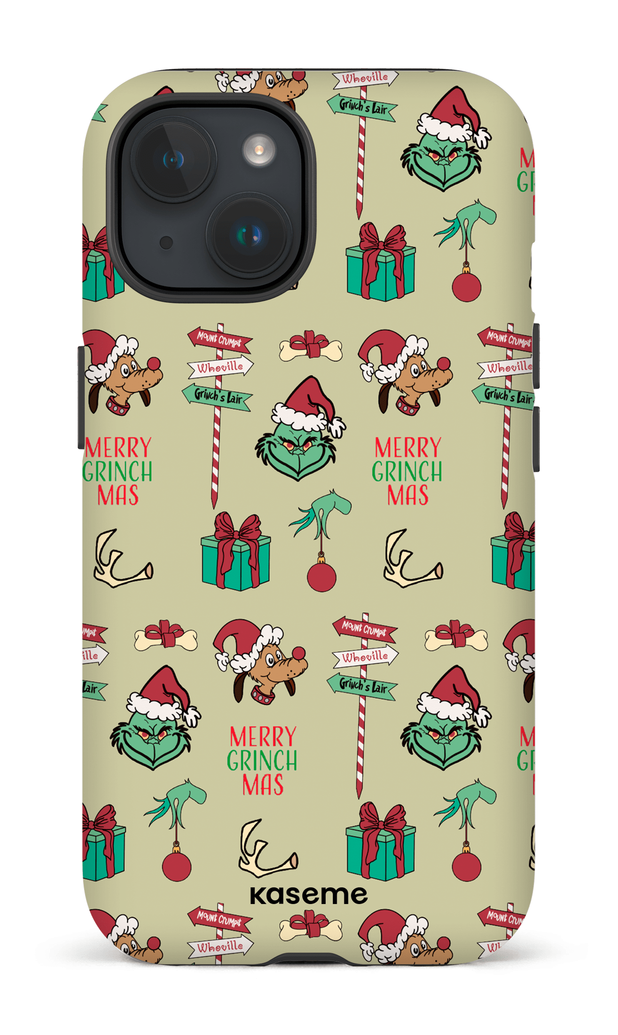 iPhone 15 Tough (Matte) Grinchmas -