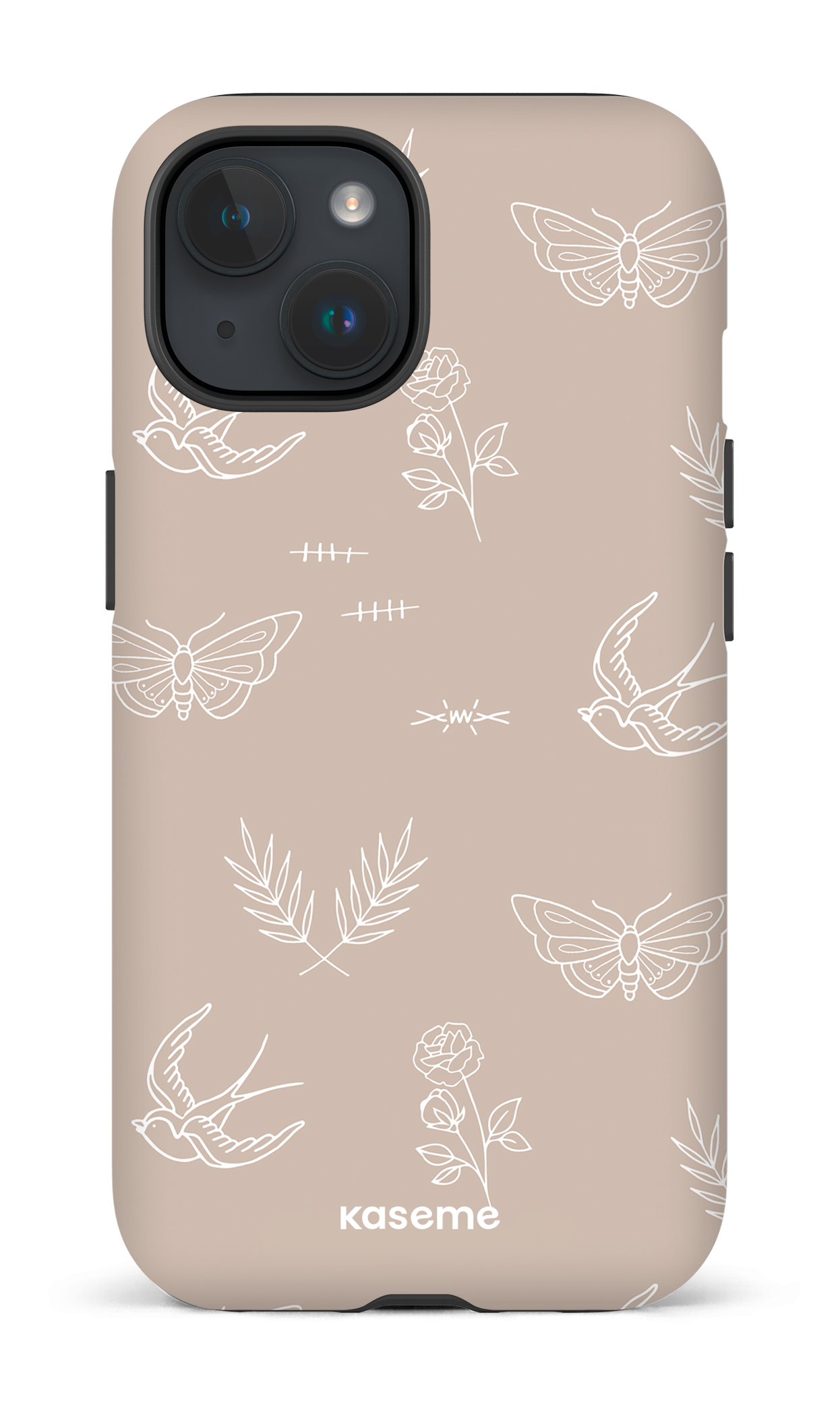 iPhone 15 Tough (Matte) Ink beige -