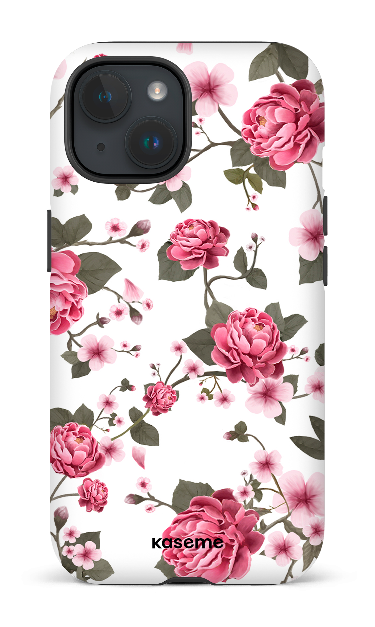 iPhone 15 Tough (Matte) Peony Garden -