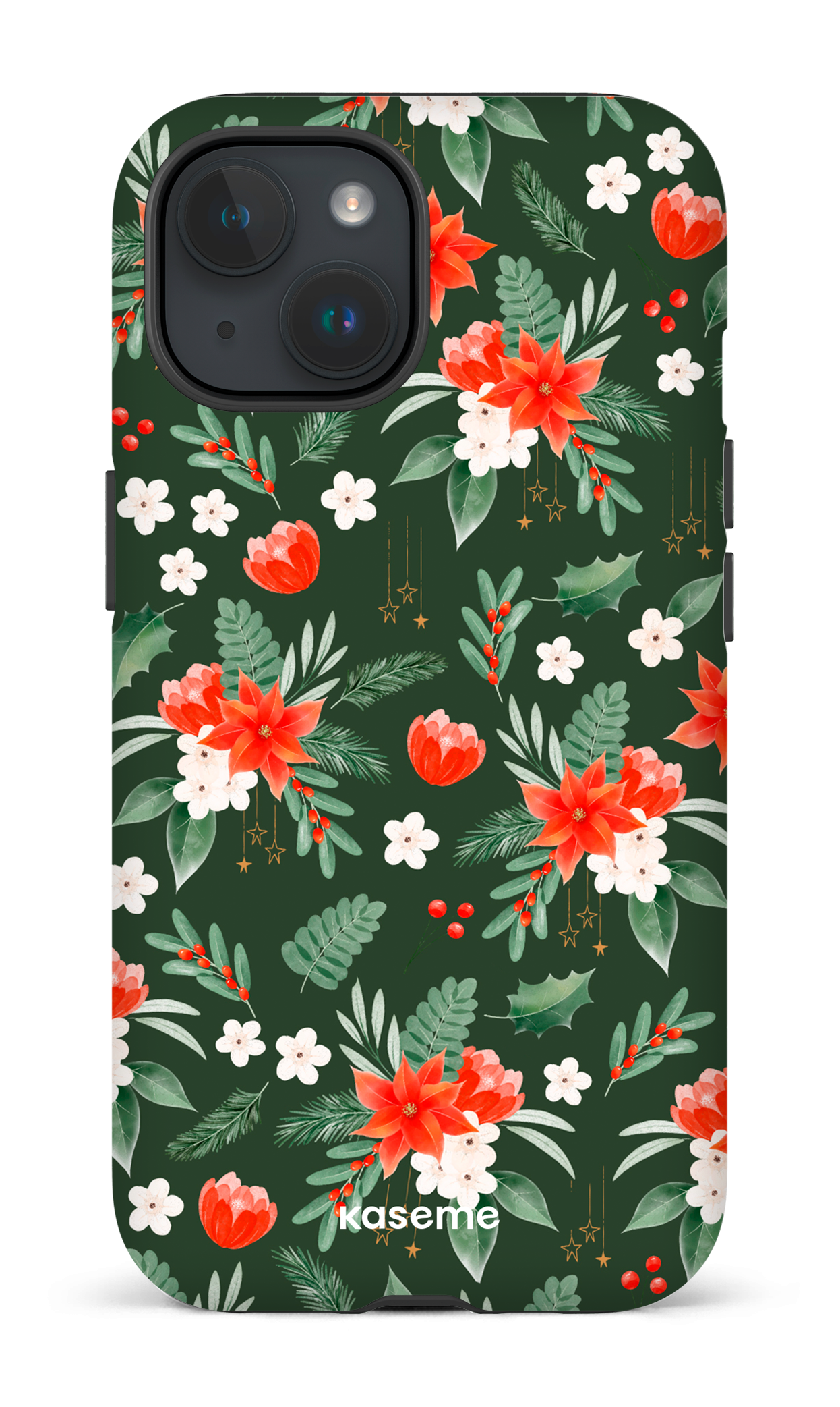 iPhone 15 Tough (Matte) Poinsettia -