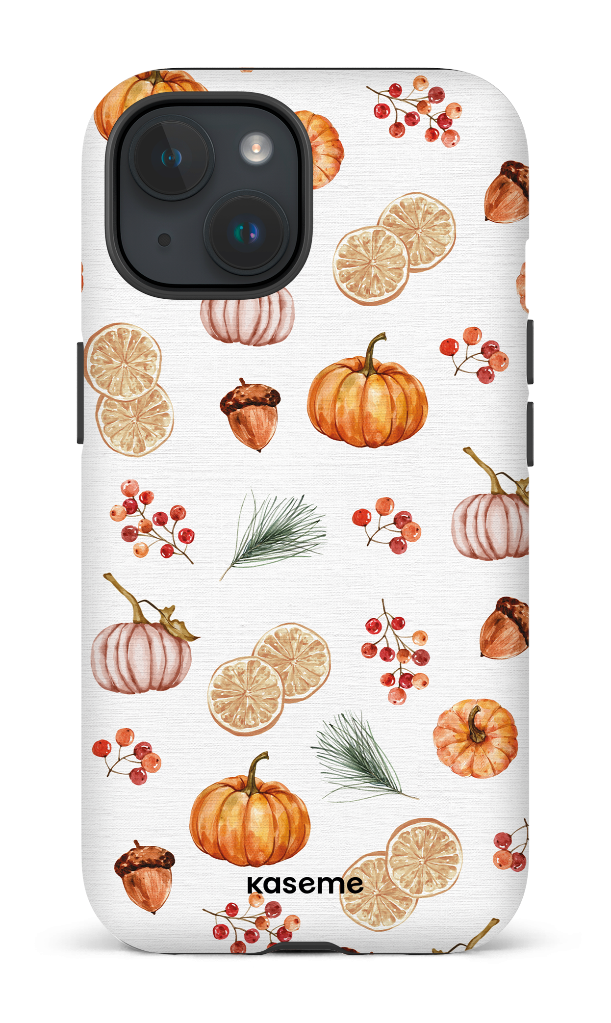 iPhone 15 Tough (Matte) Pumpkin Garden -