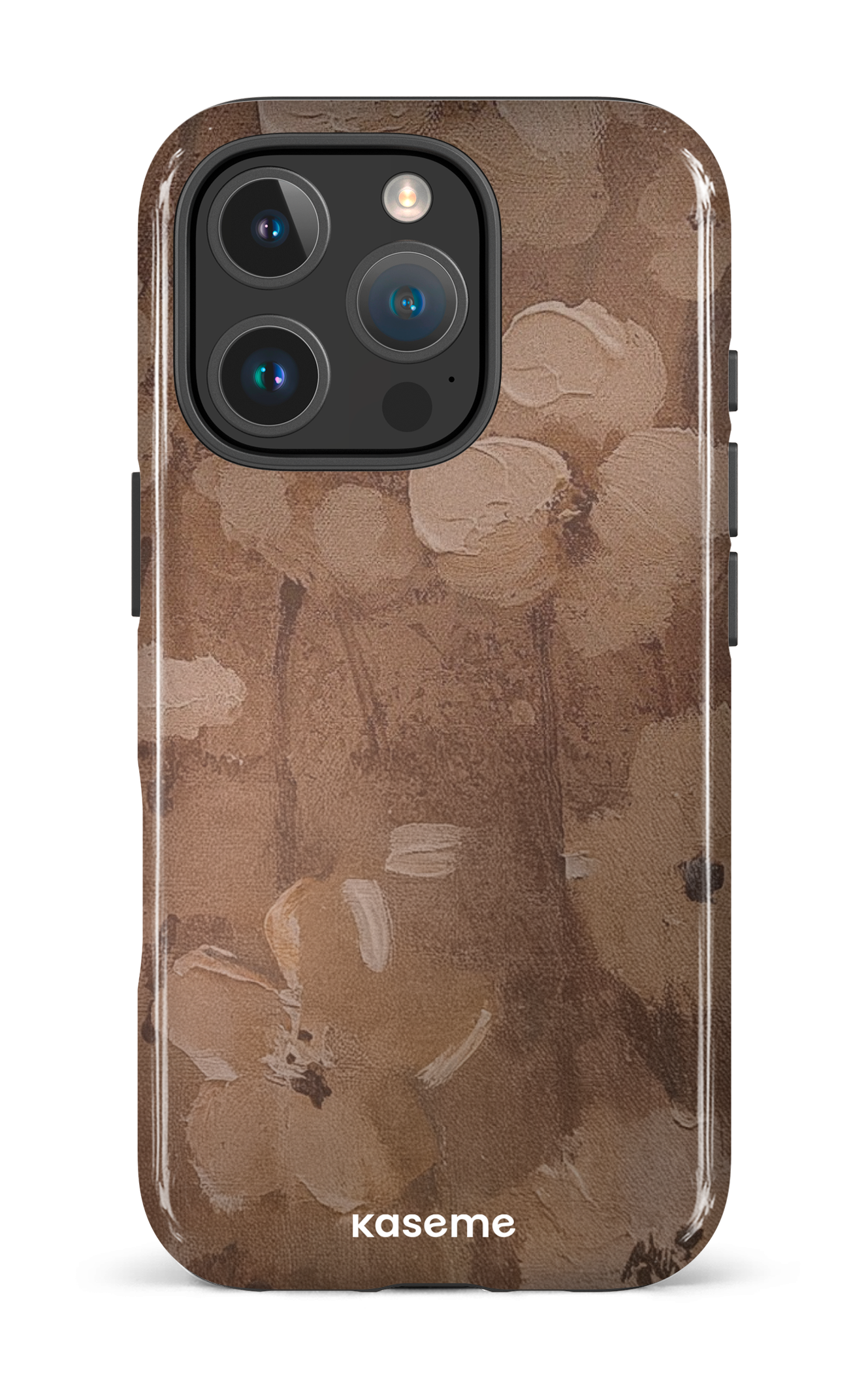 iPhone 16 Pro Impact Case Mocha Bloom -