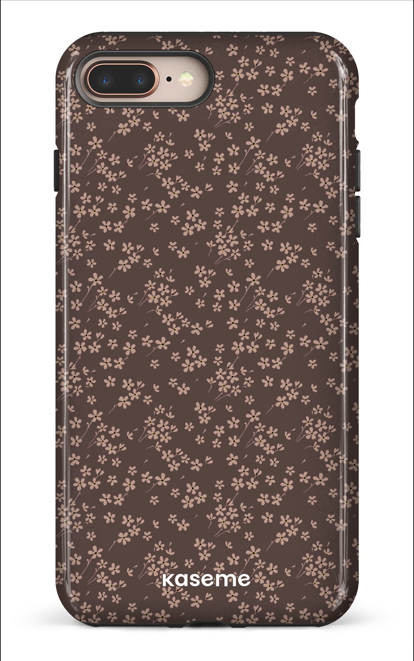 iPhone 8 Plus Tough Posy Mocha -