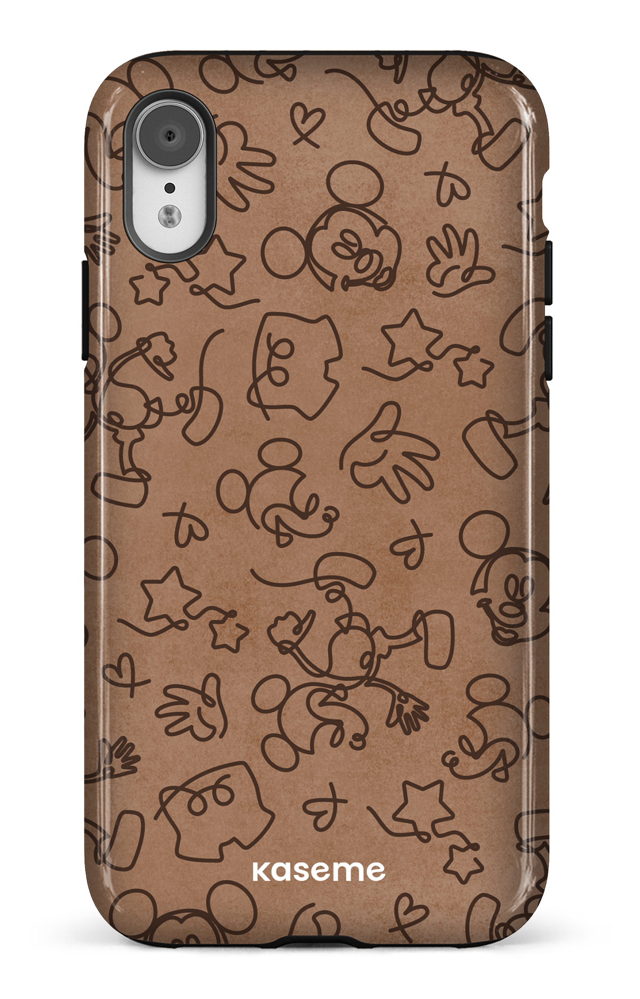 iPhone XR Tough Doodle Mocha -