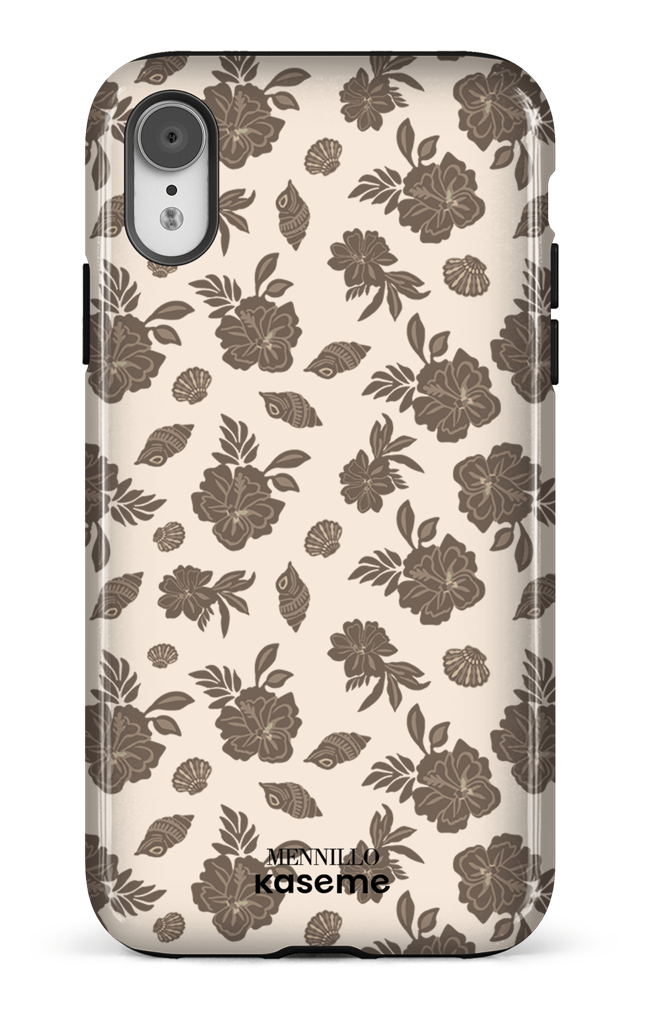 iPhone XR Tough Floral Brown -