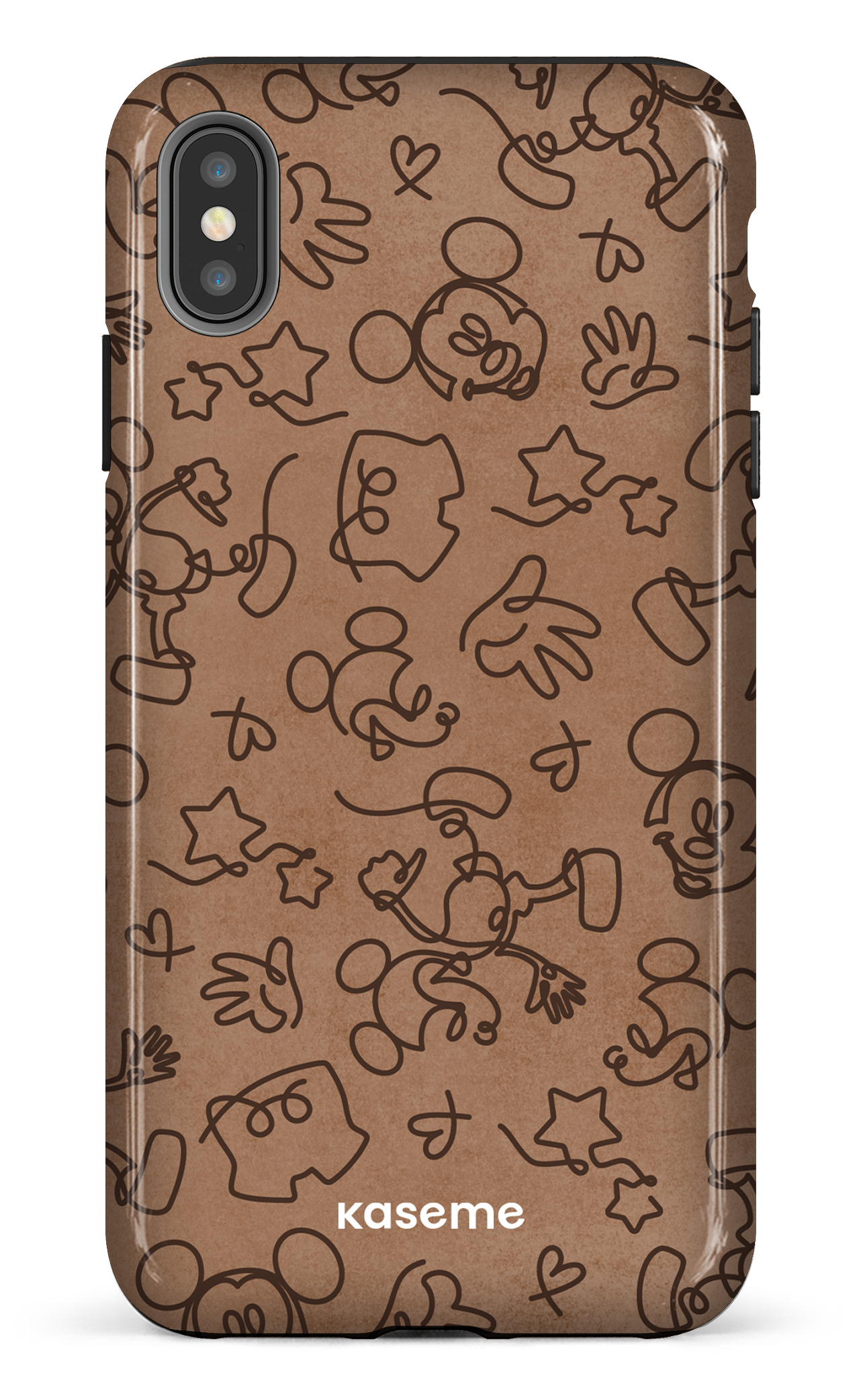 iPhone XS Max tough Doodle Mocha -