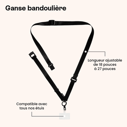 Ganse bandoulière marine